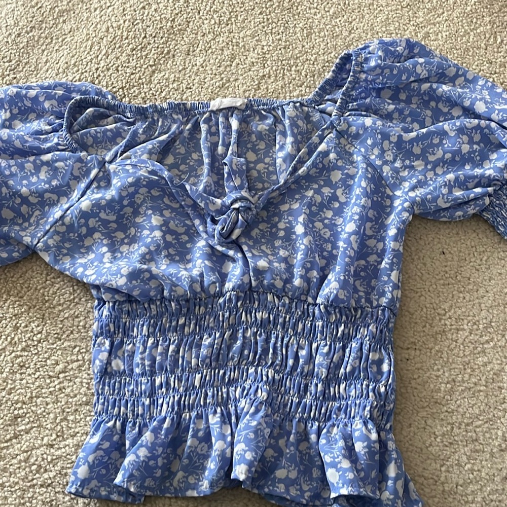 Light blue blouse